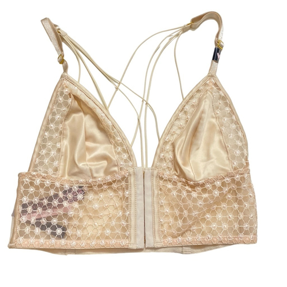 🆕Victoria’s Secret - Satin front closure micro floral embroidered bralette - Picture 3 of 9